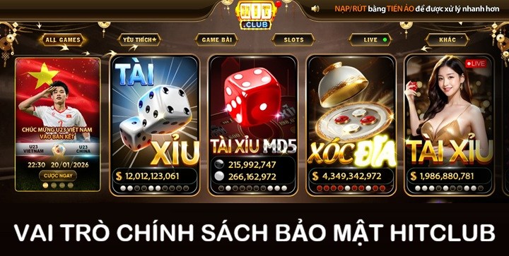 Mục đích thiết lập chính sách bảo mật tại Hitclub